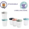 BÉABA - Lot 6 Portions Clip - 2eme Age - 250ml - 100% Hermetique - Em
