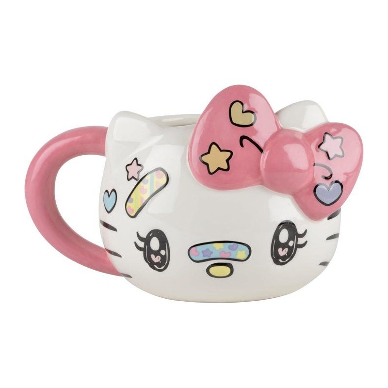 Tasse en céramique - Konix - Hello Kitty - Mug 3D - 500 ml - Motif Ka
