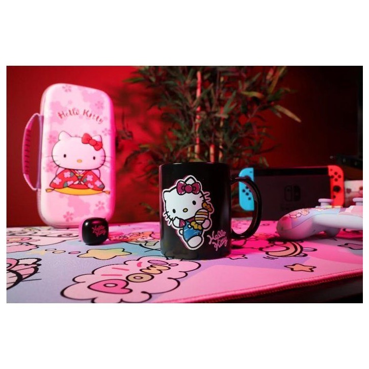Mug thermoréactif - Konix - Hello Kitty - 320 ml - Motif bonbons - Noir Mug thermoréactif - Konix - Hello Kitty - 320 ml - Motif bonbons - Noir