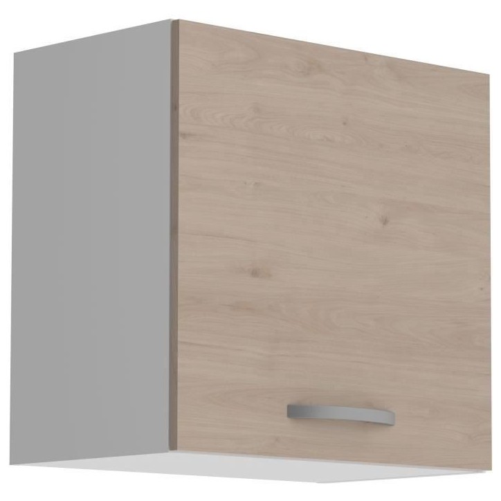 OSLO Meuble haut 1 porte - Décor Chene Jackson - L 60 x P 36 x H 58 cm OSLO Meuble haut 1 porte - Décor Chene Jackson - L 60 x P 36 x H 58 cm
