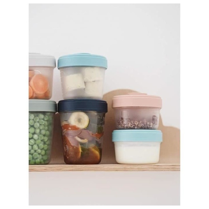 BÉABA - Lot 6 Portions Clip - 2eme Age - 250ml - 100% Hermetique - Empilables BÉABA - Lot 6 Portions Clip - 2eme Age - 250ml - 100% Hermetique - Empilables