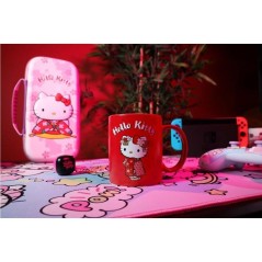 Mug thermoréactif - Konix - Hello Kitty - 320 ml - Motif kimono - Rouge