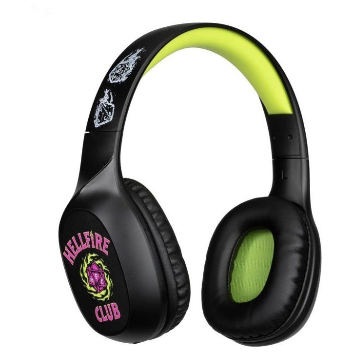 Casque audio - Sans fil - Konix - Stranger Things - Bluetooth 5.3 smartphones, tablettes - Microphone - Autonomie 30 h - Noir/ja Casque audio - Sans fil - Konix - Stranger Things - Bluetooth 5.3 smartphones, tablettes - Microphone - Autonomie 30 h - Noir/ja
