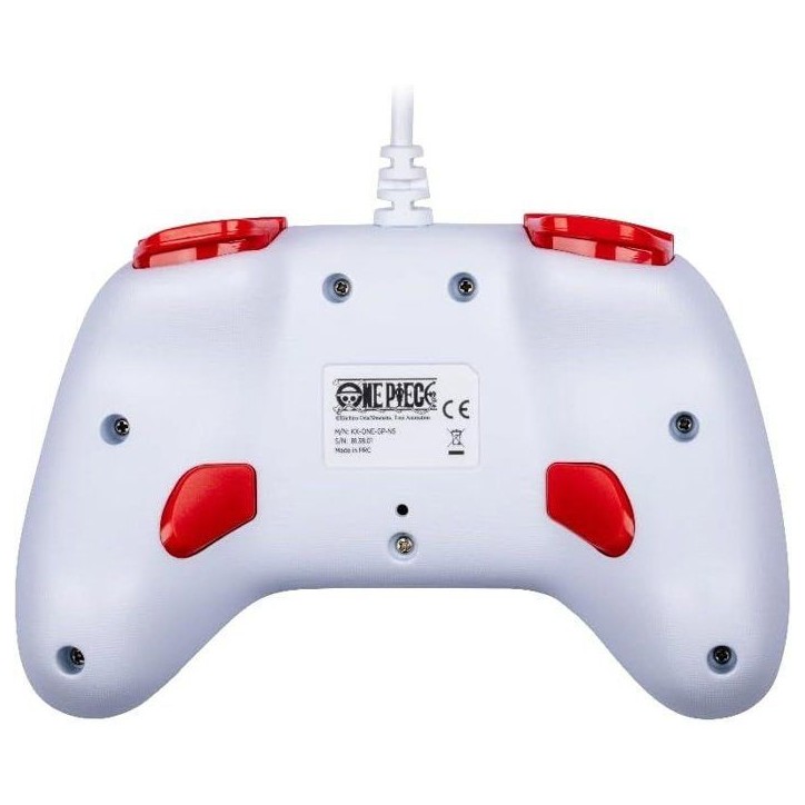 Manette de jeu - Nintendo Switch, Switch 2 et PC - One Piece - Filaire - Blanc - Fonction vibration - Câble 3 m - Luffy - Konix Manette de jeu - Nintendo Switch, Switch 2 et PC - One Piece - Filaire - Blanc - Fonction vibration - Câble 3 m - Luffy - Konix