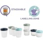 BÉABA - Lot 8 Portions Clip - 2eme Age - 100% Hermetique - Empilables