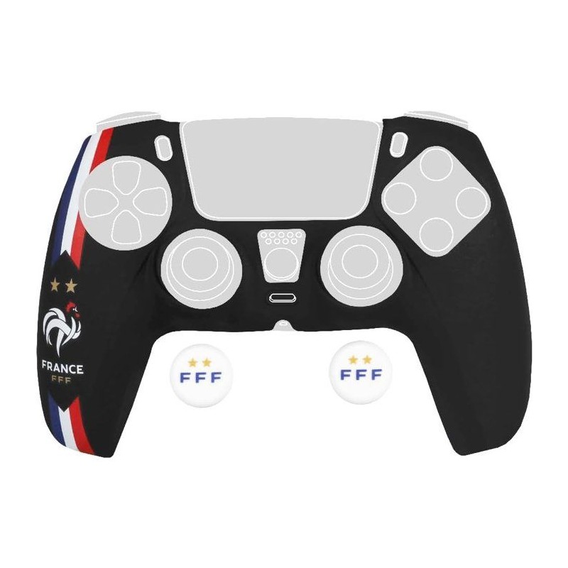 Coque de protection pour manette DualSense PS5 - Konix - FFF - Silicon