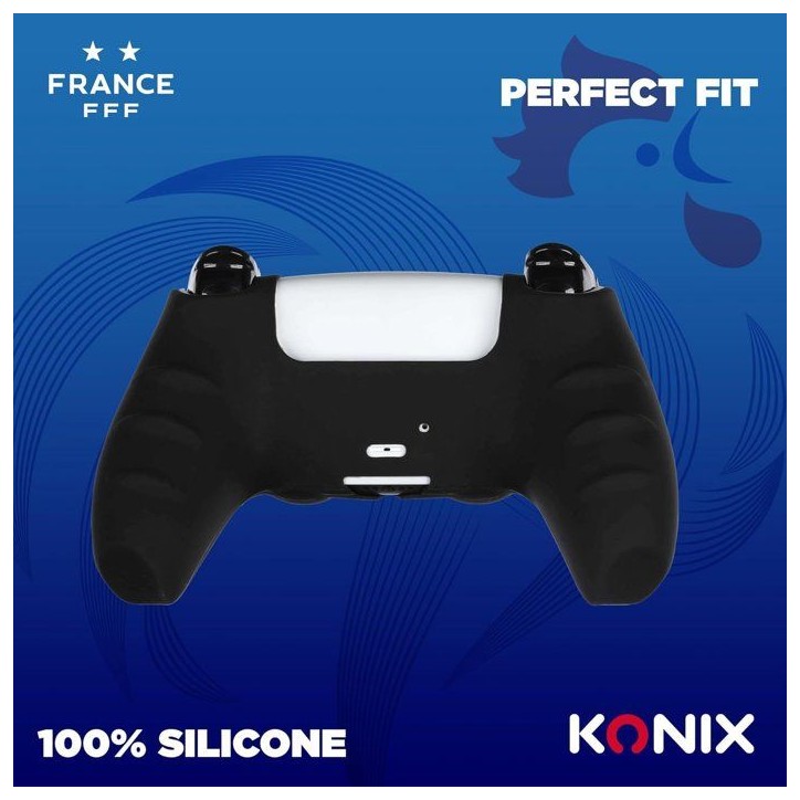 Coque de protection pour manette DualSense PS5 - Konix - FFF - Silicone - Appuie-pouces - Noir Coque de protection pour manette DualSense PS5 - Konix - FFF - Silicone - Appuie-pouces - Noir