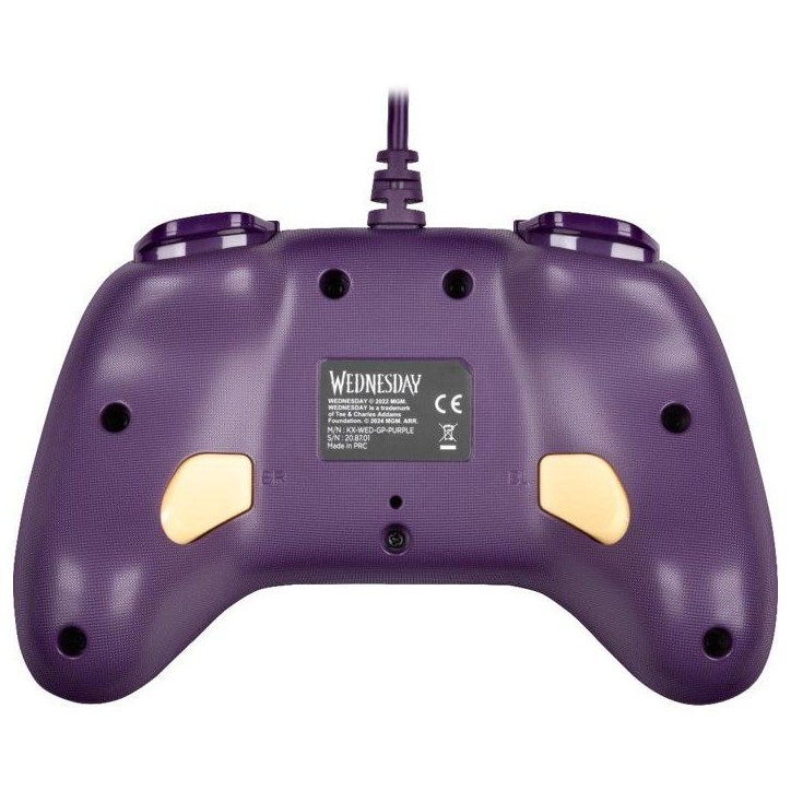 Manette de jeu - Nintendo Switch/Switch 2 et PC - Mercredi - Filaire - Violet et noir - Poignées anti-dérapantes Manette de jeu - Nintendo Switch/Switch 2 et PC - Mercredi - Filaire - Violet et noir - Poignées anti-dérapantes