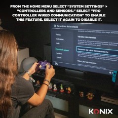 Manette de jeu - Nintendo Switch/Switch 2 et PC - Mercredi - Filaire -