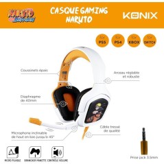 Casque gaming - Filaire - PS4, PS5, Switch, Xbox One et Series X|S - K