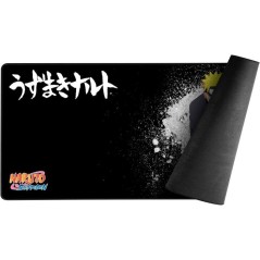 Tapis de souris gaming - KONIX - Naruto Shippuden - XXL 90 x 46 cm - Base antidérapante en caoutchouc - Noir