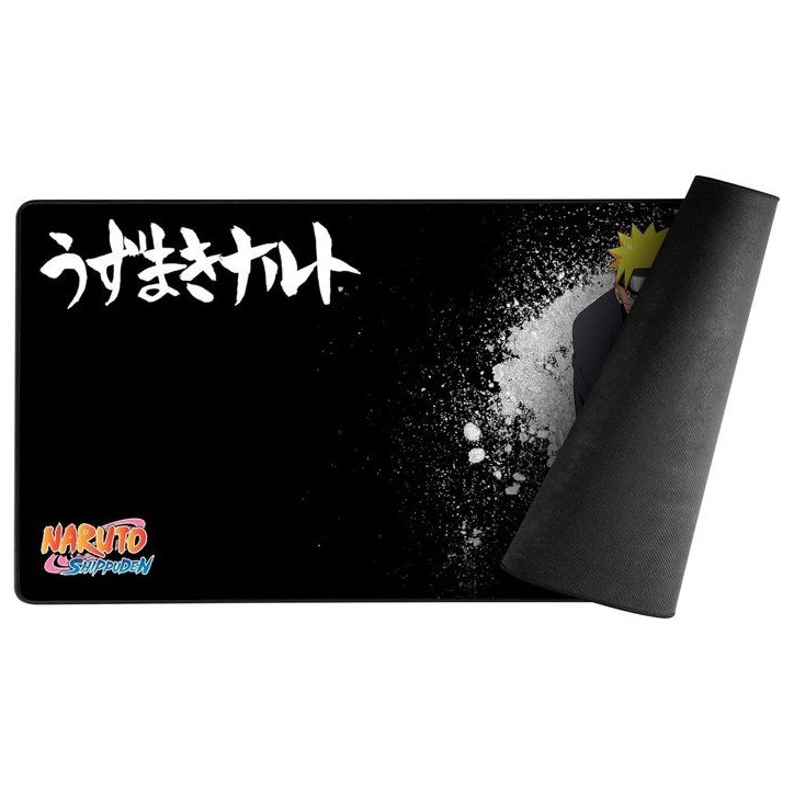 Tapis de souris gaming - KONIX - Naruto Shippuden - XXL 90 x 46 cm - Base antidérapante en caoutchouc - Noir Tapis de souris gaming - KONIX - Naruto Shippuden - XXL 90 x 46 cm - Base antidérapante en caoutchouc - Noir
