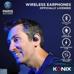 Écouteurs oreillette sport - Sans fil - Konix - PSG - Haut-parleurs 1