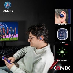 Écouteurs oreillette sport - Sans fil - Konix - PSG - Haut-parleurs 1