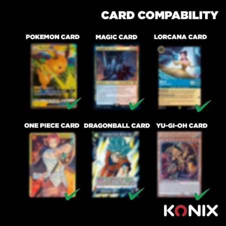 Classeur de 10 feuilles avec 9 pochettes - Konix - Jeux de cartes a collectionner - Magic The Gathering, Pokémon, Yu-Gi-Oh! - N