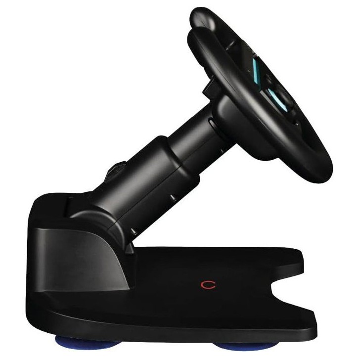 Volant Racing Wheel - Manette Joy-Con Nintendo Switch 2 - Konix - Compatible Mario Kart World - Fixation ventouse - Noir
