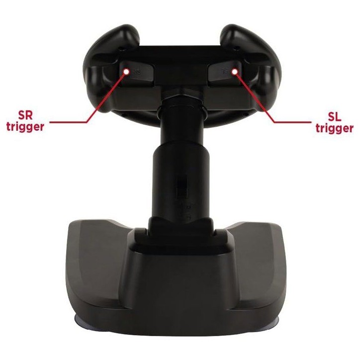 Volant Racing Wheel - Manette Joy-Con Nintendo Switch 2 - Konix - Compatible Mario Kart World - Fixation ventouse - Noir