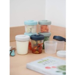 BÉABA - Lot 12 Portions Conservation et 2 Cuilleres Silicone - Pack 1