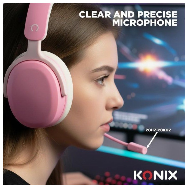 Casque gaming - Filaire - Konix - Nintendo Switch 2, PS5 et Xbox Series X|S - Nexus - Haut-parleurs 40 mm - Microphone - 1,5 m Casque gaming - Filaire - Konix - Nintendo Switch 2, PS5 et Xbox Series X|S - Nexus - Haut-parleurs 40 mm - Microphone - 1,5 m