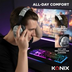 Casque gaming - Filaire - Konix - PS5, Switch 2 et Xbox Series X|S - N