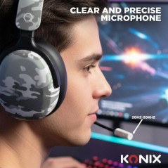 Casque gaming - Filaire - Konix - PS5, Switch 2 et Xbox Series X|S - N