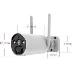 Caméra 4MP rechargeable + Panneau solaire - KYF - Pour KIT écran 7'