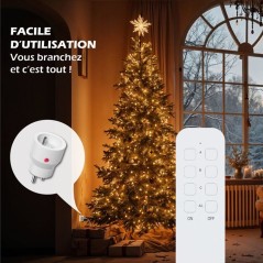 Lot 3 prises intérieur télécommandées - KYF - 2300W - Inclus tél