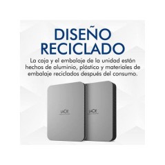 Disque dur externe LaCie Mobile Drive Moon Silver USB-C STLP5000400 -