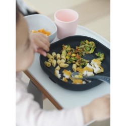 Coffret Repas Silicone - BEABA - Night Blue - Assiette, Bol, Verre, Cu