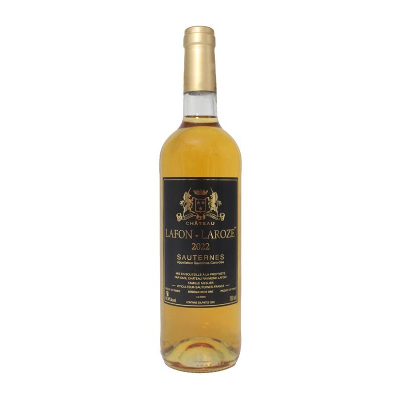 Château Lafon-Laroze 2022 Sauternes - Vin blanc de Bordeaux