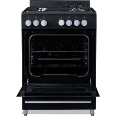 Cuisiniere a gaz BERTAZZONI LA GERMANIA PIA60GN - 4 foyers - 10,35 kW - 60 cm - Noir