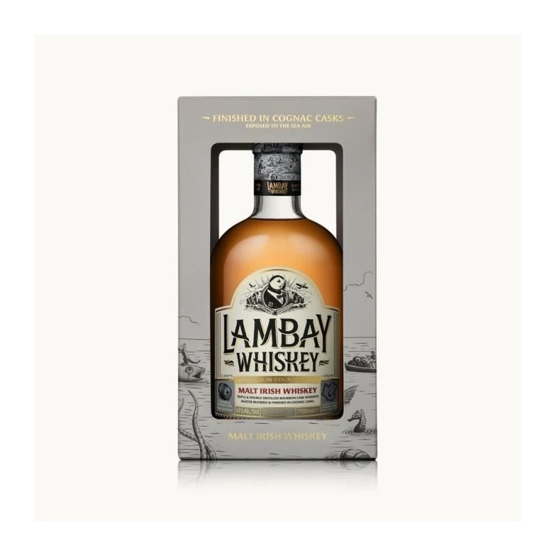 LAMBAY WHISKEY Irish Malt - Whiskey Irlandais - 43% 70cl