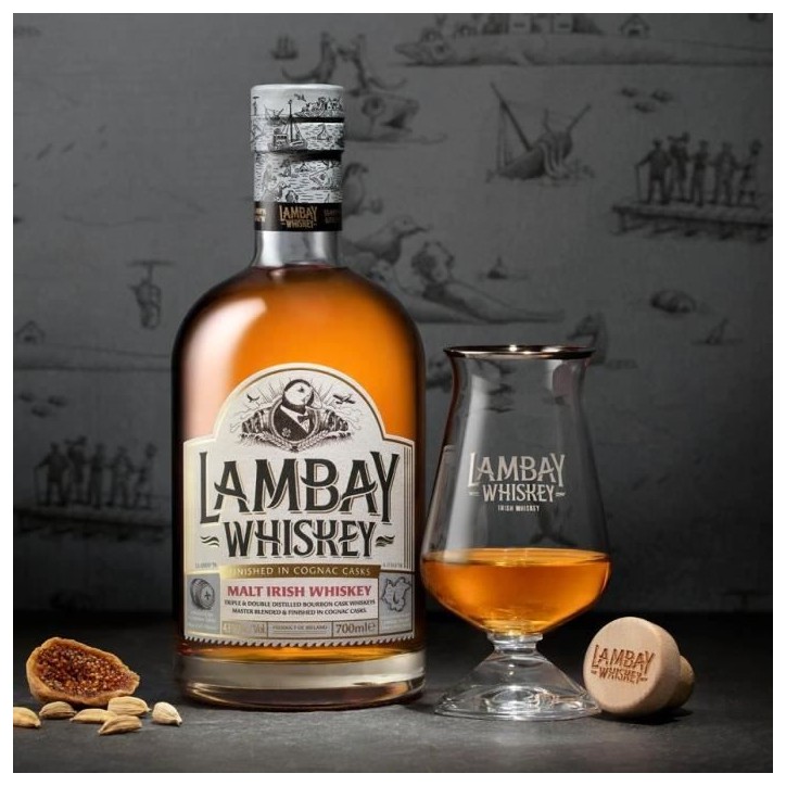 LAMBAY WHISKEY Irish Malt - Whiskey Irlandais - 43% 70cl LAMBAY WHISKEY Irish Malt - Whiskey Irlandais - 43% 70cl