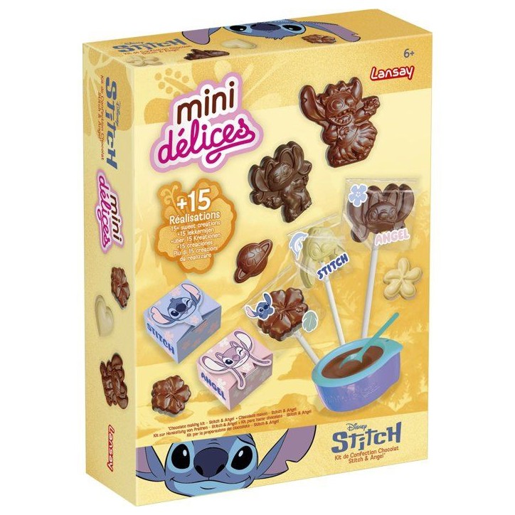 Mini délices - LANSAY - Kit de confection chocolat Stitch & Angel - Des 6 ans