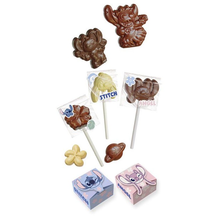 Mini délices - LANSAY - Kit de confection chocolat Stitch & Angel - Des 6 ans