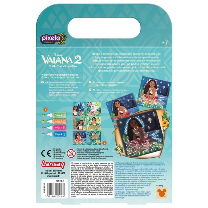 Pixelo - LANSAY - Phospho 2D Vaiana - Des 7 ans Pixelo - LANSAY - Phospho 2D Vaiana - Des 7 ans