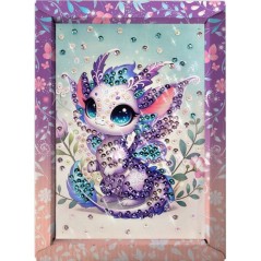 Kit loisir créatif - LANSAY - Collection sequins féérique - Dragon