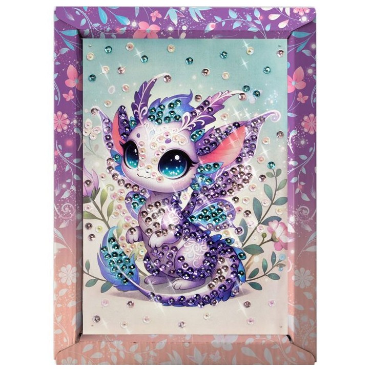 Kit loisir créatif - LANSAY - Collection sequins féérique - Dragon - Des 6 ans Kit loisir créatif - LANSAY - Collection sequins féérique - Dragon - Des 6 ans