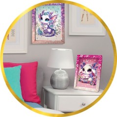 Kit loisir créatif - LANSAY - Collection sequins féérique - Dragon