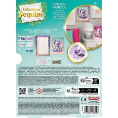 Kit loisir créatif - LANSAY - Collection sequins féérique - Dragon