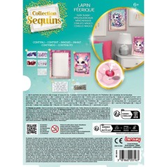 Kit loisir créatif - LANSAY - Collection sequins féérique - Lapin -