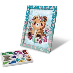 Kit loisir créatif - LANSAY - Collection sequins féérique - Ourson