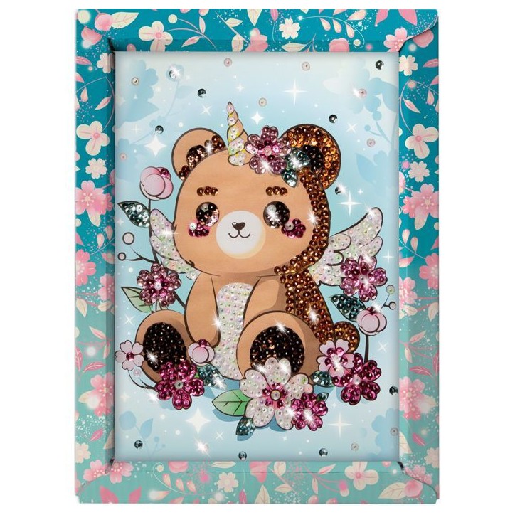 Kit loisir créatif - LANSAY - Collection sequins féérique - Ourson - Des 7 ans Kit loisir créatif - LANSAY - Collection sequins féérique - Ourson - Des 7 ans