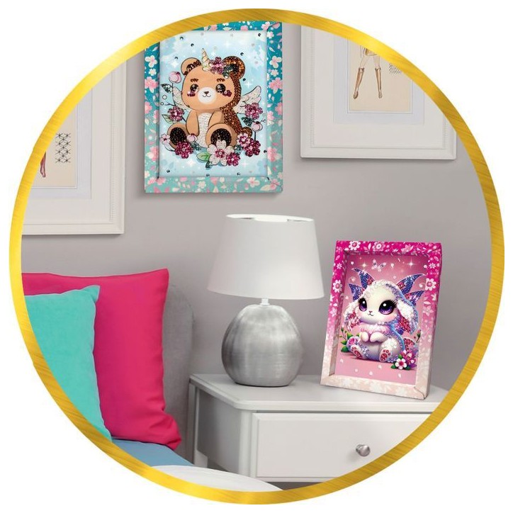 Kit loisir créatif - LANSAY - Collection sequins féérique - Ourson - Des 7 ans Kit loisir créatif - LANSAY - Collection sequins féérique - Ourson - Des 7 ans