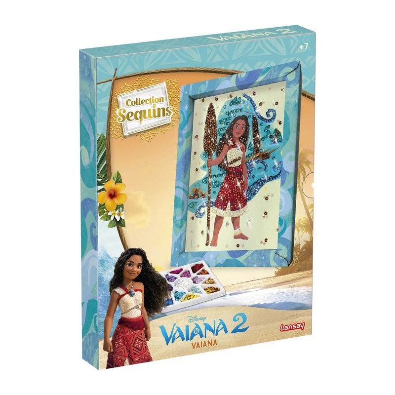 Kit loisir créatif - LANSAY - Collection sequins - Vaiana - Des 7 ans