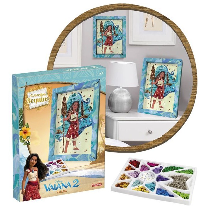 Kit loisir créatif - LANSAY - Collection sequins - Vaiana - Des 7 ans Kit loisir créatif - LANSAY - Collection sequins - Vaiana - Des 7 ans