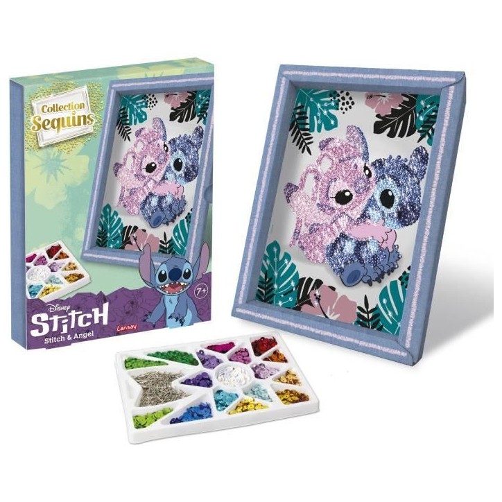 Jeu de création - LANSAY - Collection sequins - STITCH & ANGEL - Des 7 ans Jeu de création - LANSAY - Collection sequins - STITCH & ANGEL - Des 7 ans