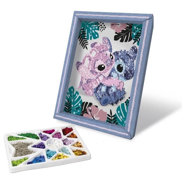 Jeu de création - LANSAY - Collection sequins - STITCH & ANGEL - Des 7 ans Jeu de création - LANSAY - Collection sequins - STITCH & ANGEL - Des 7 ans