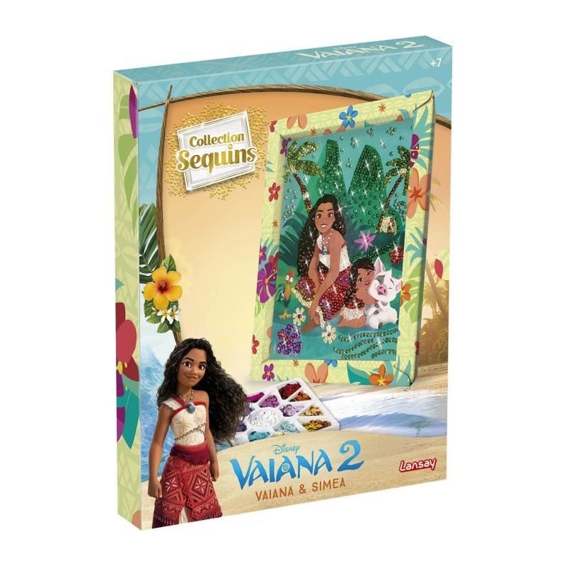 Kit loisir créatif - LANSAY - Collection sequins - VAIANA & SIMEA - D