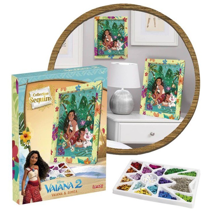 Kit loisir créatif - LANSAY - Collection sequins - VAIANA & SIMEA - Des 7 ans Kit loisir créatif - LANSAY - Collection sequins - VAIANA & SIMEA - Des 7 ans